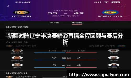 新疆对阵辽宁半决赛精彩直播全程回顾与赛后分析